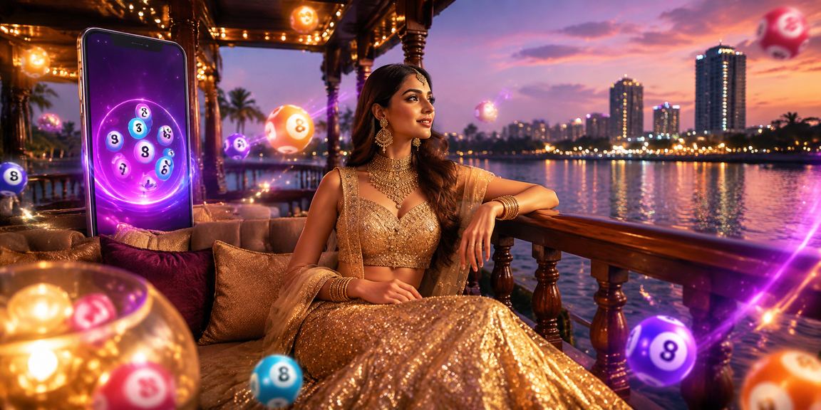 Relaxing near Kerala backwaters playing Aviator and lottery online